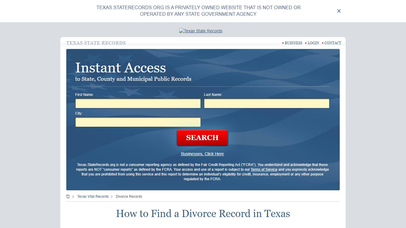 How to Find a Divorce Record in Texas - Texas State Records